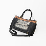 American Darling Western Cowhide Fringe Shoulder Tote Handbag