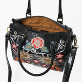 American Darling Patent Leather Western Barrel Handbag