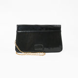 American Darling Women's Black Embroidered Western Horseshoe Chain Strap Clutch Crossbody Purse