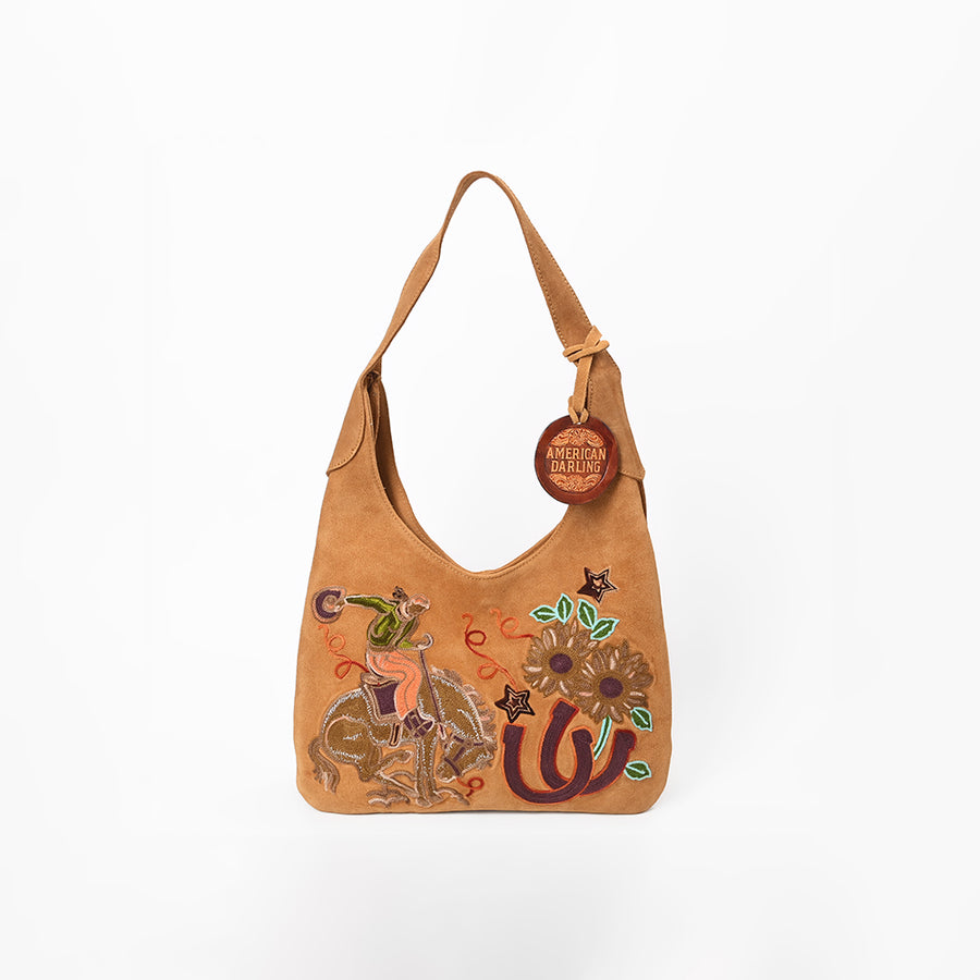 American Darling Western Hobo Bag Embroidered Floral Purse