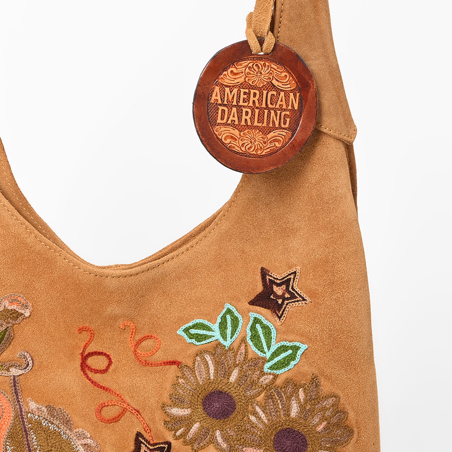 American Darling Western Hobo Bag Embroidered Floral Purse