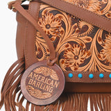 American Darling Floral Western Leather Shoulder Purse