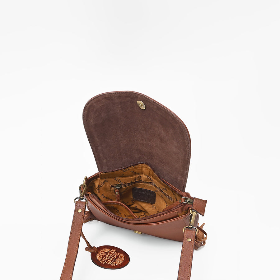 American Darling Floral Western Leather Shoulder Purse