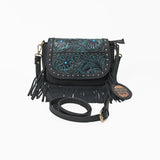 American Darling Western Floral Leather Fringe Shoulder Purse