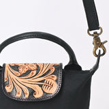 American Darling Western Leather Hand Tooled Crossbody Bag