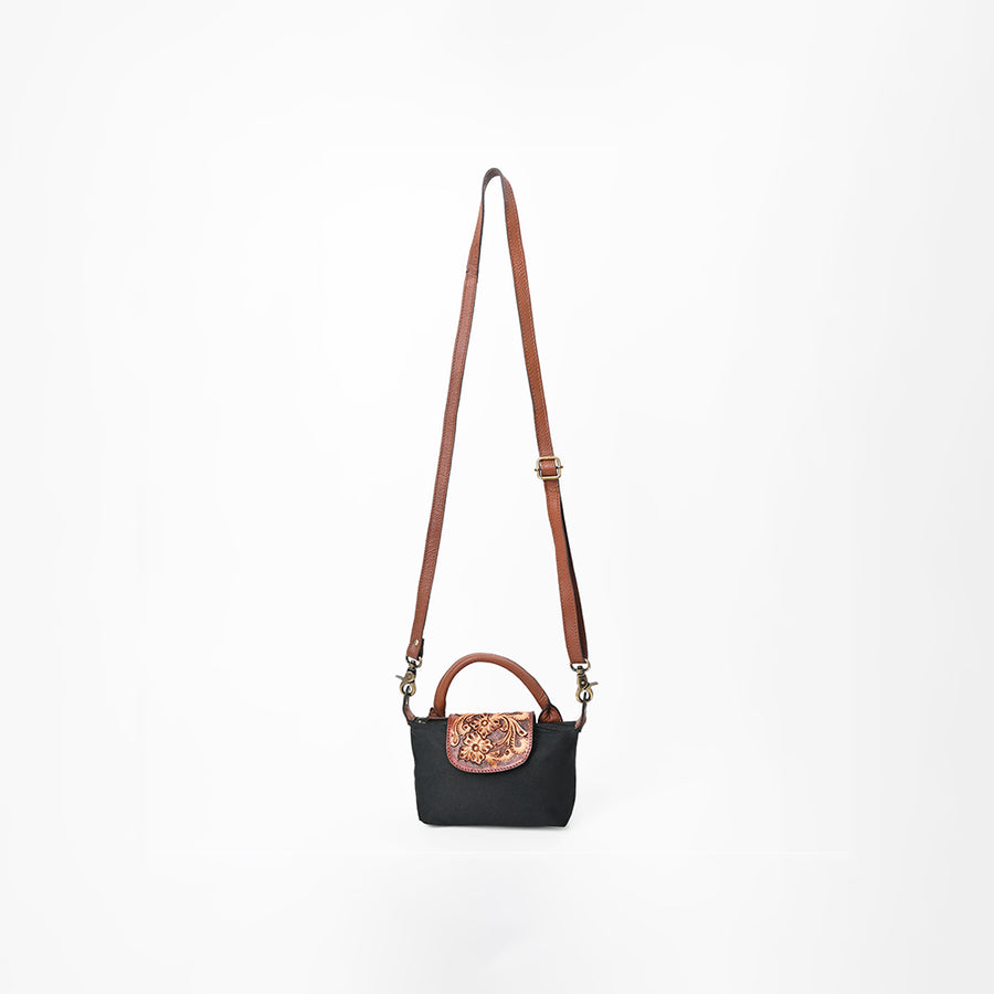 American Darling Western Leather Hand Tooled Crossbody Bag