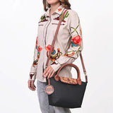 American Darling Western Leather Hand Tooled Tote Bag