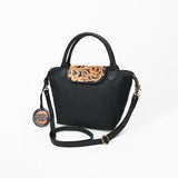 American Darling Western Leather Hand Tooled Tote Bag