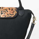 American Darling Western Leather Hand Tooled Tote Bag