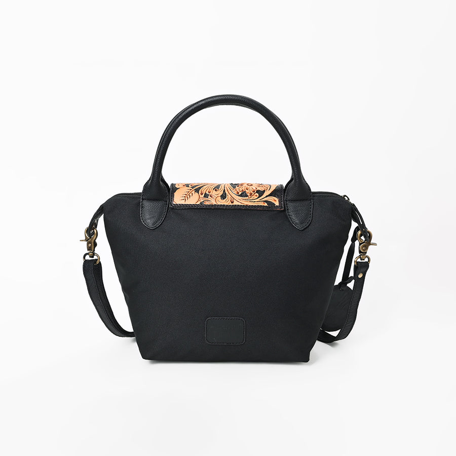 American Darling Western Leather Hand Tooled Tote Bag