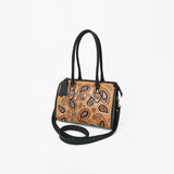 American Darling Western Leather Tote Bag with Paisley Tooled Design