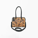 American Darling Western Leather Tote Bag with Paisley Tooled Design