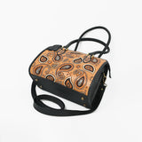 American Darling Western Leather Tote Bag with Paisley Tooled Design
