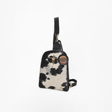 American Darling Western Cowhide Leather Sling Crossbody Bag
