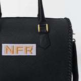 Official PRCA & NFR Licensed Collection-Black Genuine Leather Speedy Bag