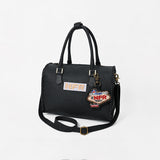 Official PRCA & NFR Licensed Collection-Black Genuine Leather Speedy Bag