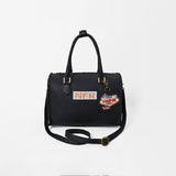 Official PRCA & NFR Licensed Collection-Black Genuine Leather Speedy Bag