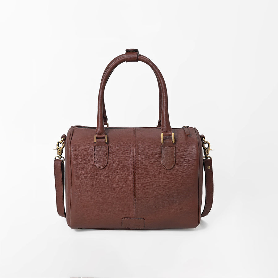 Official PRCA & NFR Licensed Collection-Brown Genuine Leather Speedy Bag