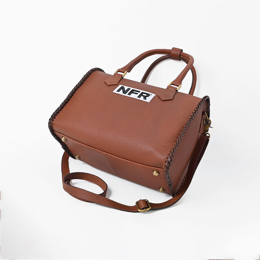 Official PRCA & NFR Licensed Collection-Genuine Leather Speedy Handbag