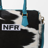 Official PRCA & NFR Licensed Collection-Hair-on-Hide & Genuine Leather Speedy Bag