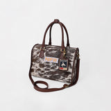 Official PRCA & NFR Licensed Collection-Hair-on-Hide & Genuine Leather Speedy Bag