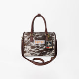 Official PRCA & NFR Licensed Collection-Hair-on-Hide & Genuine Leather Speedy Bag