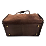 Official PRCA & NFR Licensed Collection-Western Suede Leather Speedy Bag