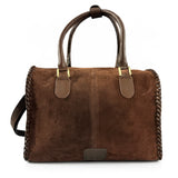 Official PRCA & NFR Licensed Collection-Western Suede Leather Speedy Bag
