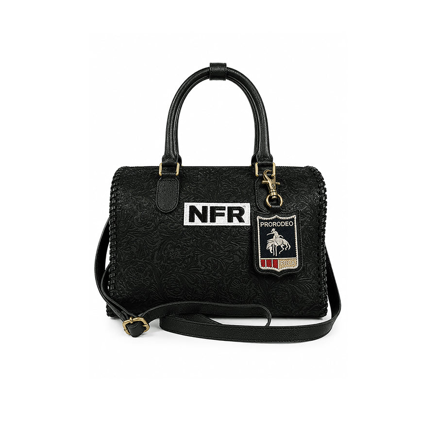 Official PRCA & NFR Licensed Collection-Genuine Embossed Leather Speedy Bag