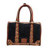 Official PRCA & NFR Licensed Collection® Hand-Tooled Embossed Western Leather Speedy Bag
