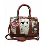 Official PRCA & NFR Licensed Collection® Genuine Hair-on Hand-Tooled Leather Speedy Bag