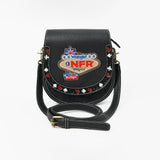 Official PRCA & NFR Licensed Collection® Genuine Leather Playing Card Motif Crossbody Bag