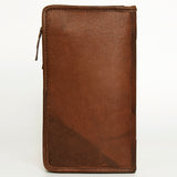 American Darling Cowhide & Tooled Leather Wallet Clutch – Western Handcrafted Purs