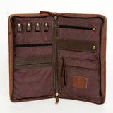 American Darling Cowhide & Tooled Leather Wallet Clutch – Western Handcrafted Purs