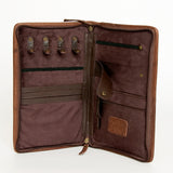 American Darling Cowhide & Tooled Leather Wallet Clutch – Western Handcrafted Purs
