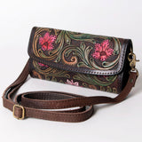 American Darling Cowhide & Tooled Leather Wallet Clutch
