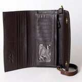 American Darling Cowhide & Tooled Leather Wallet Clutch