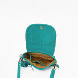 American Darling Genuine Suede Leather Cross body Bag - Fringe, Embroidery & Concho Eco-Friendly Vegetable Tanned Purse