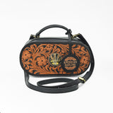 American Darling Quilted Genuine Leather Cross body Bag - Rivetted Concho Eco-Friendly Vegetable Tanned Full Grain Purse