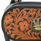 American Darling Quilted Genuine Leather Cross body Bag - Rivetted Concho Eco-Friendly Vegetable Tanned Full Grain Purse