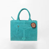 American Darling Women's Turquoise Western Tote Bag with Colorful Desert Embroidery Sunflower