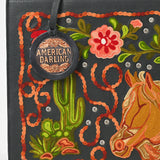 American Darling Embroidered Western Horse Handbag