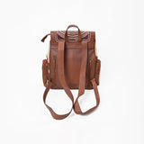 American Darling Western Leather Backpack with Turquoise Stone & Hand‑Tooled Floral Detailing