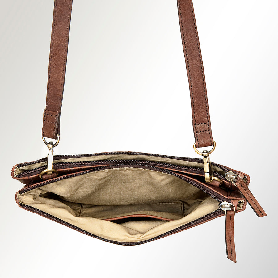 Ameran Darling Women's Crossbody Bag Western Hair on Leather Handbag and Ladies Purse