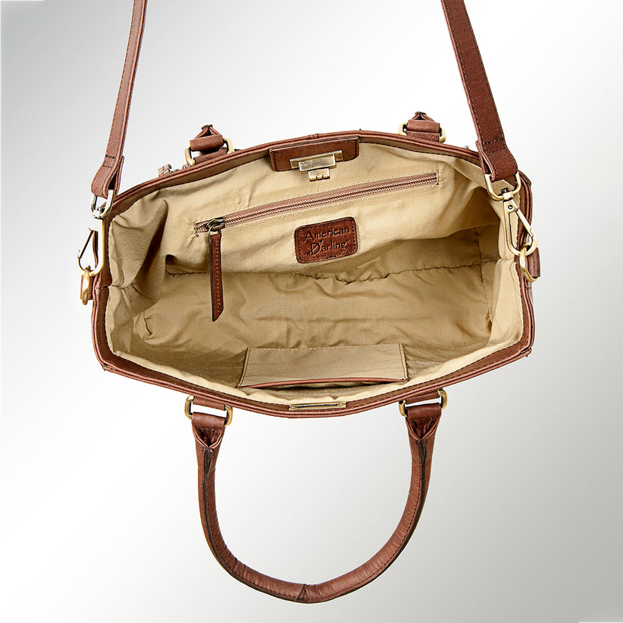 American Darling Women's Tote Hair - On Genuine Leather Handbag and Ladies Purse