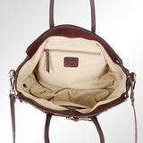 American Darling Tote Hand Tooled Hair on Genuine Leather Western Women Bag Handbag Purse | Travel Bags College Casual