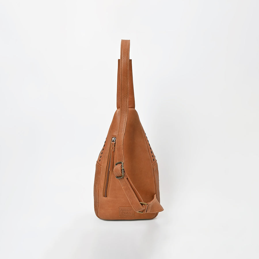 Magnolia Rodeo Genuine Leather Black Embroidered Sling Bag | Houston Livestock Show and Rodeo
