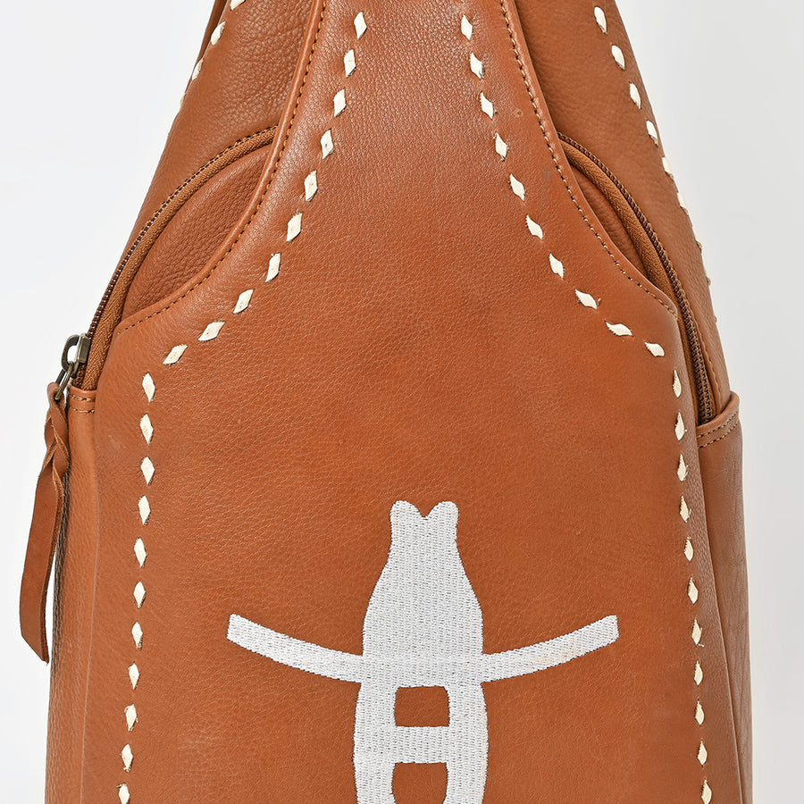 Magnolia Rodeo Genuine Leather Sling Bag | Houston Livestock Show and Rodeo