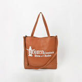 Everyday Rodeo Genuine Leather White Embroidered Tote Bag | Houston Livestock Show and Rodeo
