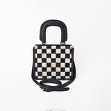 American Darling Women’s Black & White Hair-on Leather Handbag